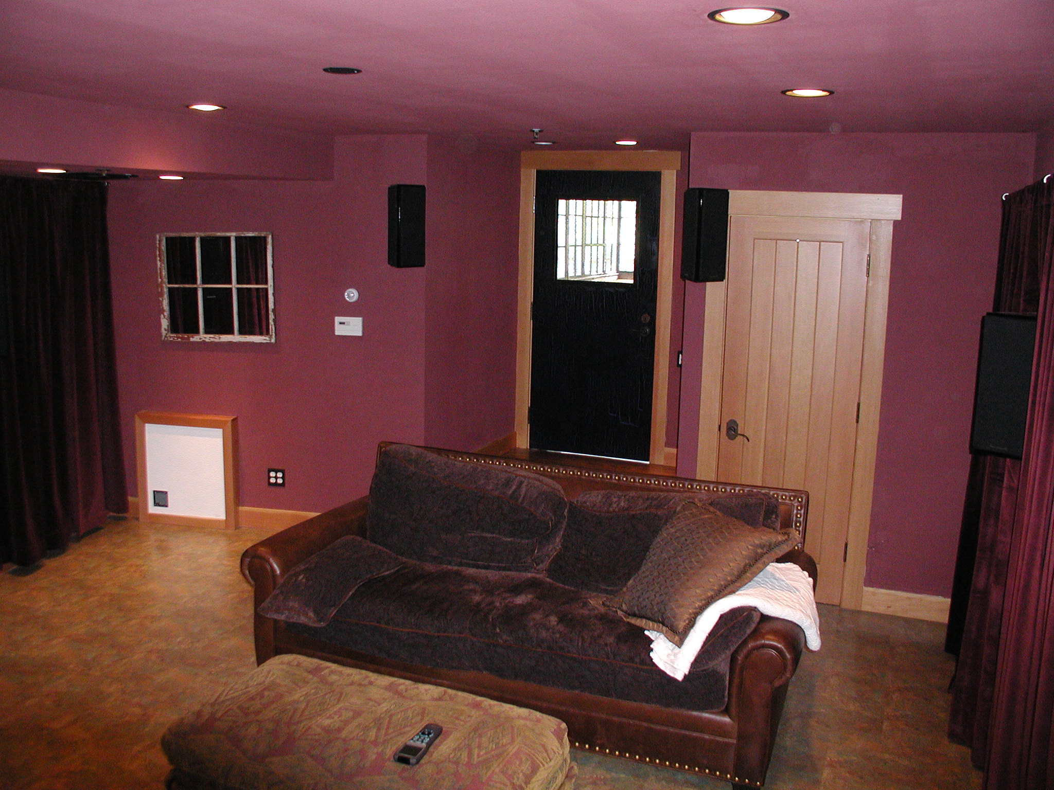 Room before home theater transformation